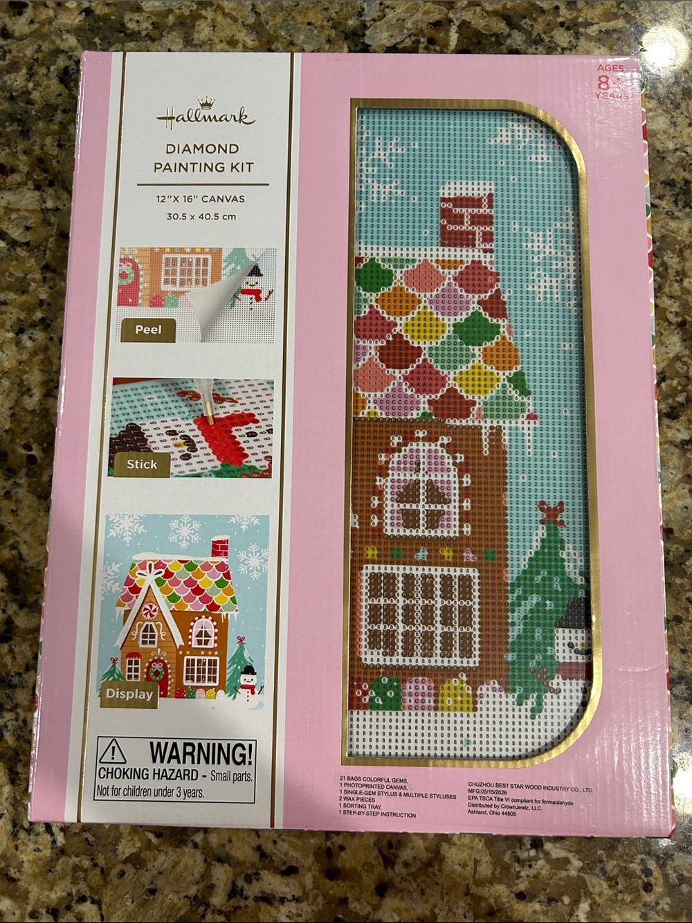 Hallmark Gingerbread House Diamond Painting Kit